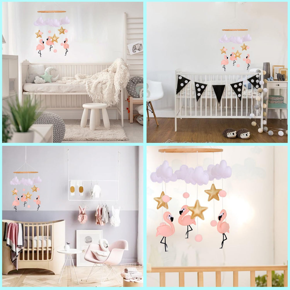 Vlokup girls flamingo nursery decor suits pink-themed rooms.