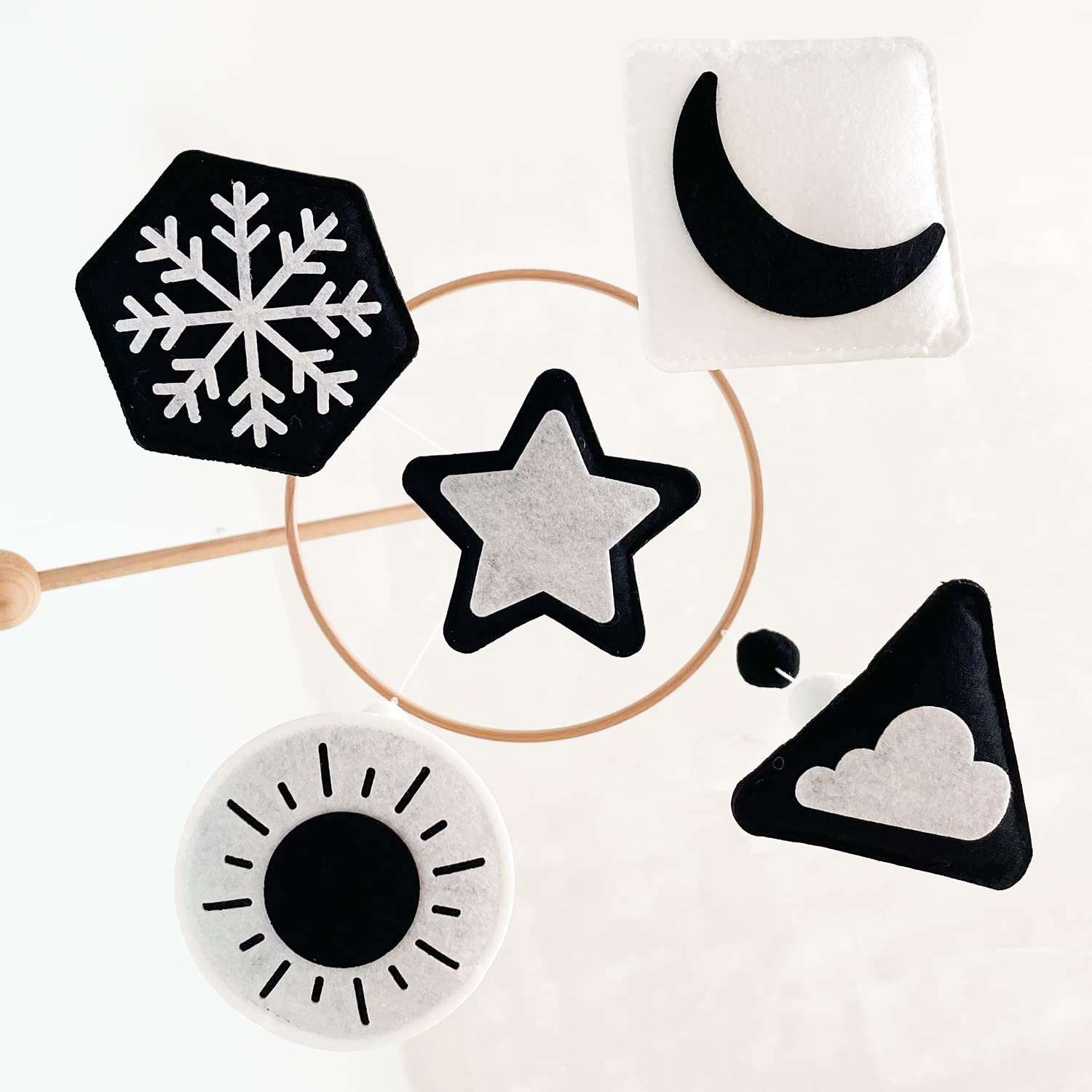 Vlokup Montessori snow mobile, soft padding and safe materials for nursery decor