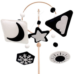 Vlokup Montessori sun mobile, high-contrast design to engage newborn vision