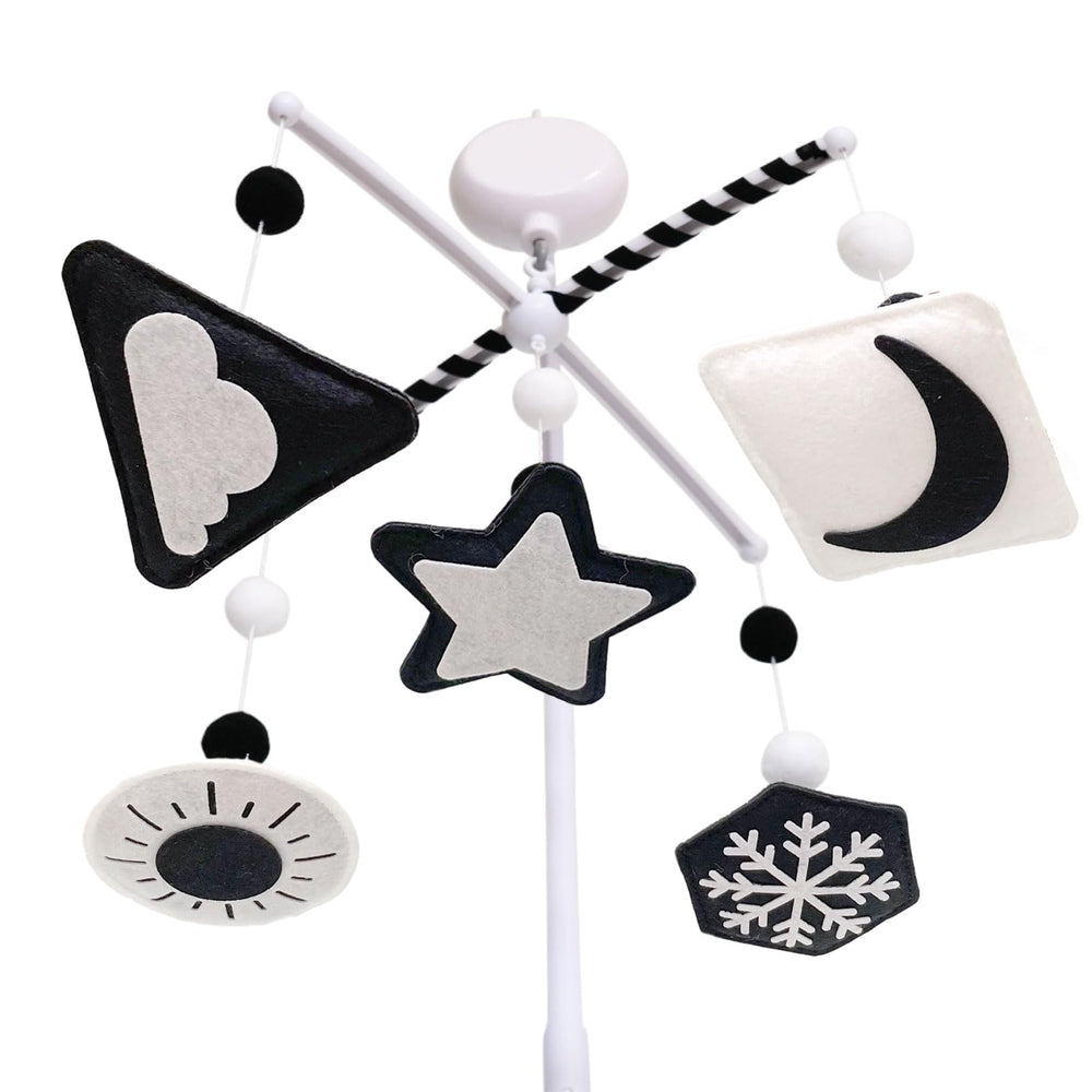 Vlokup Montessori Mobile woodland animals boosts newborn visual tracking with high-contrast imagery