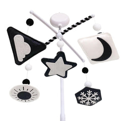 Vlokup Montessori Mobile woodland animals boosts newborn visual tracking with high-contrast imagery