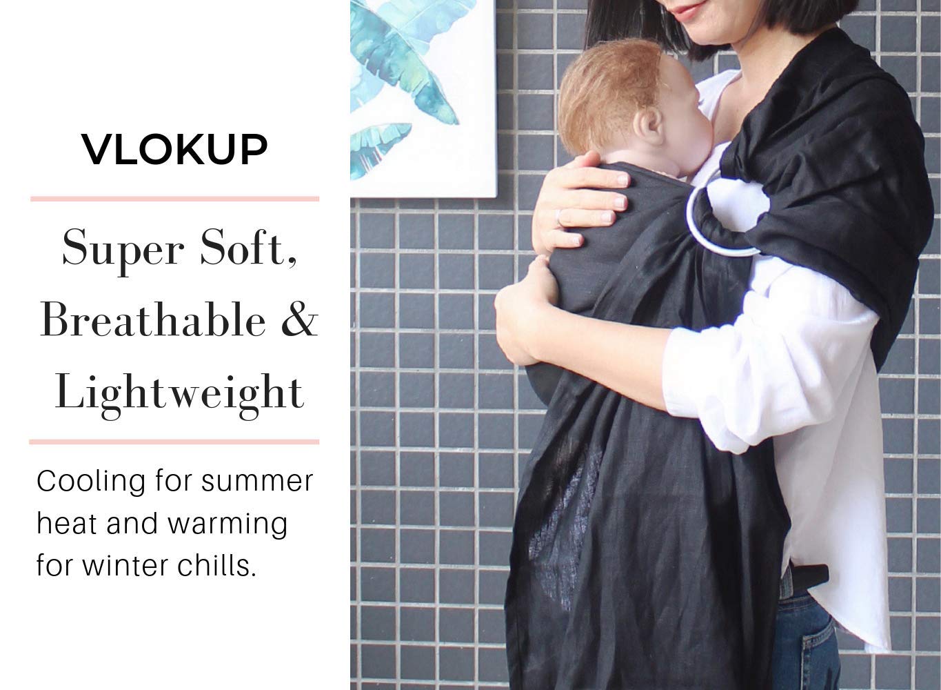 Vlokup ring sling compact and travel-ready for errands