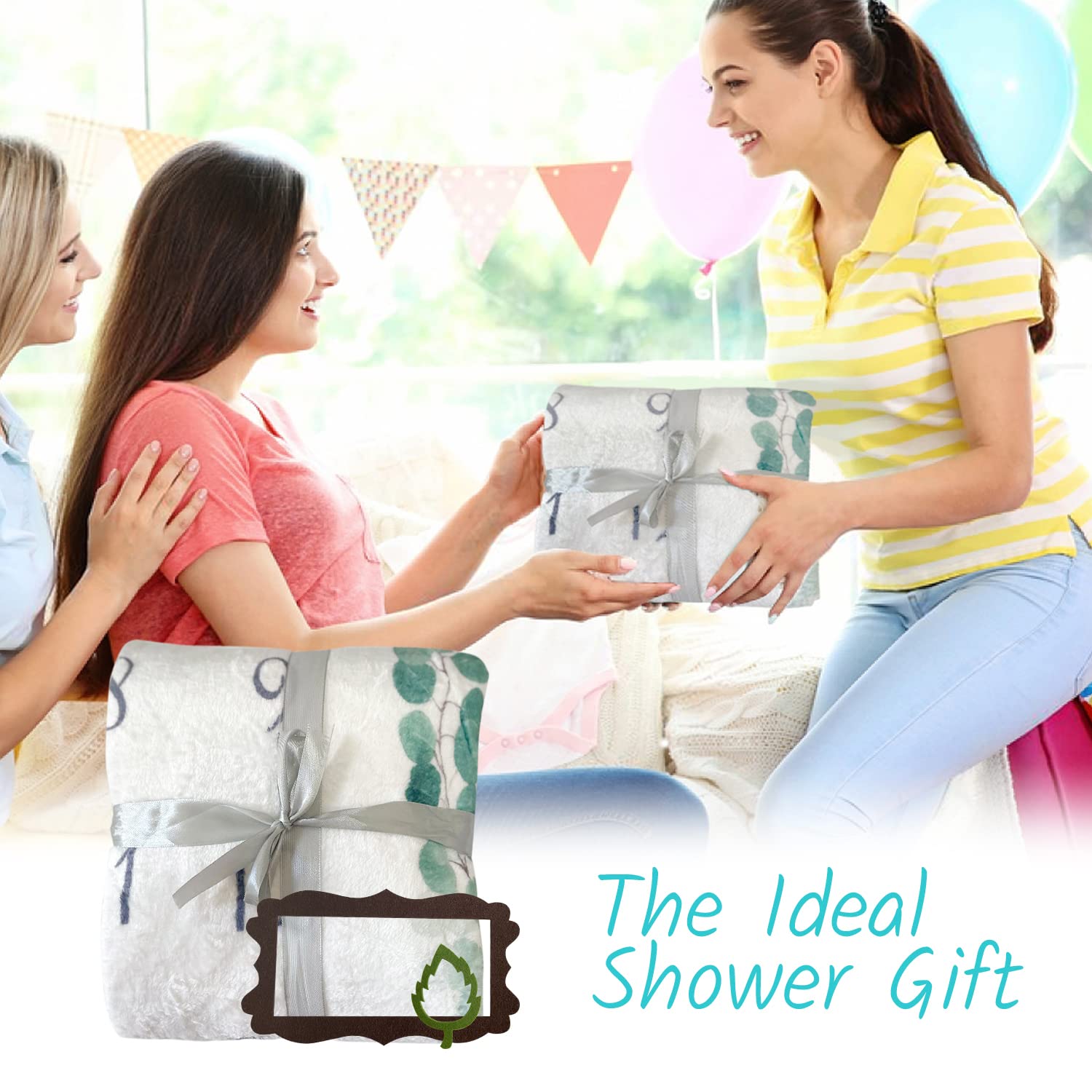Vlokup twins gift set includes bibs and frames for keepsake moments.