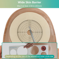 Vlookup drainable ostomy pouch designed for easy emptying and secure wear