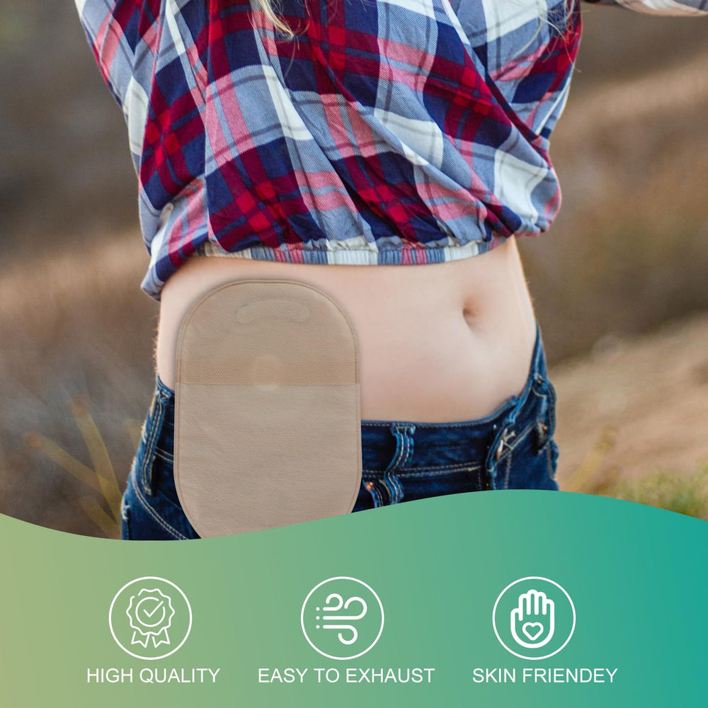Vlookup 25-pack ostomy bags for convenient stocking and travel.