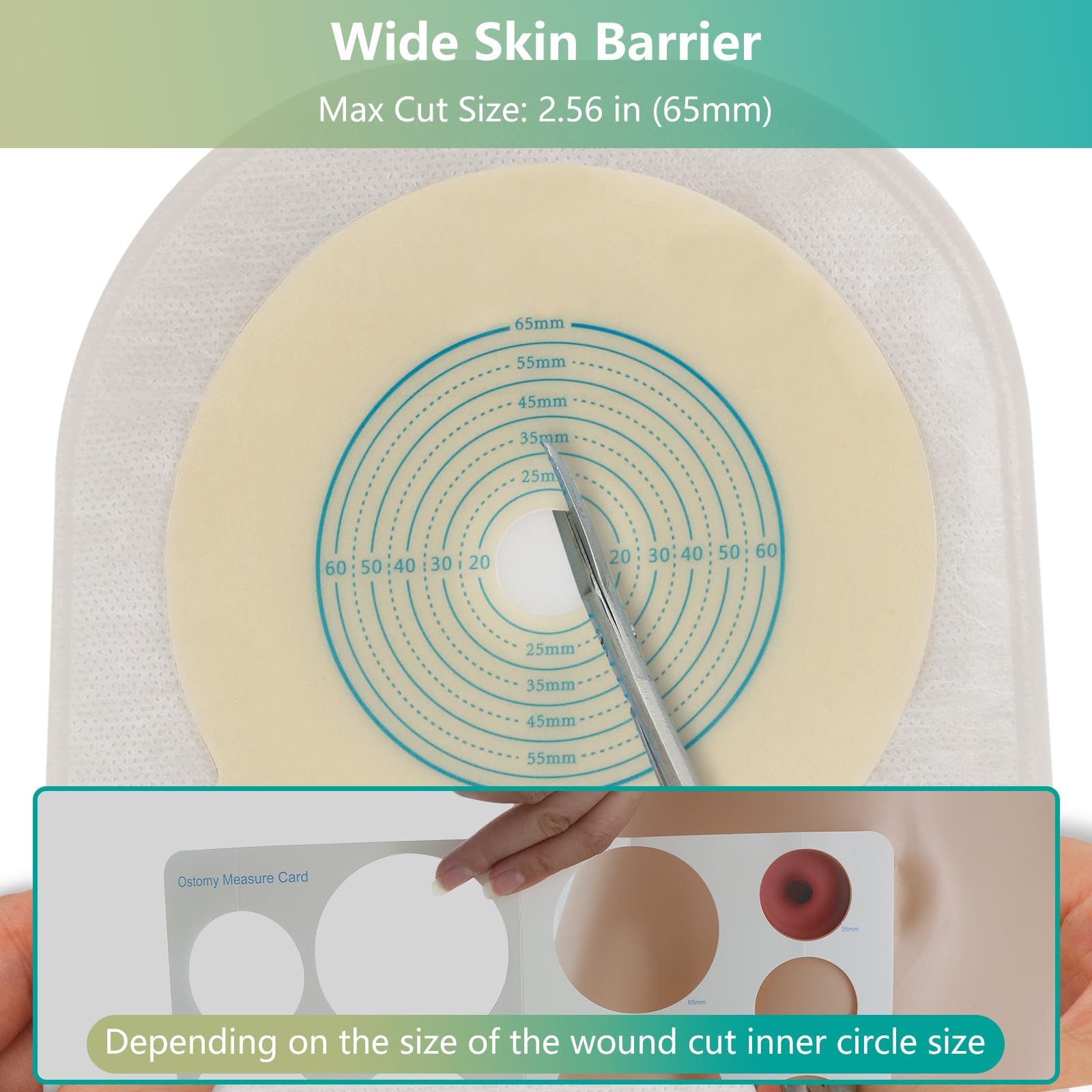 Vlookup ostomy bags with clamps for secure closure and easy handling