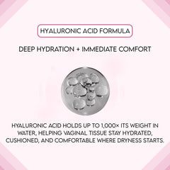 VLUSH hyaluronic acid providing deep hydration for sustained comfort