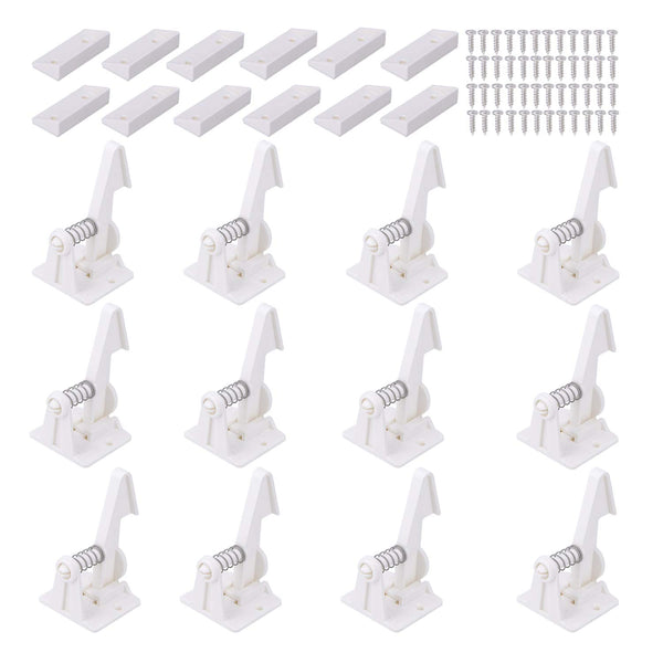 VMAISI 12-pack cabinet locks with adhesive for quick, no-drill safety in kitchens