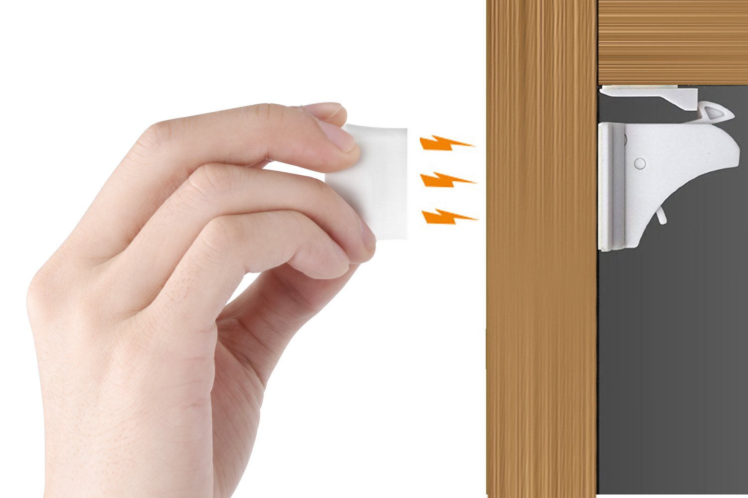 Vmaisi adhesive tape installation shows quick, tool-free setup