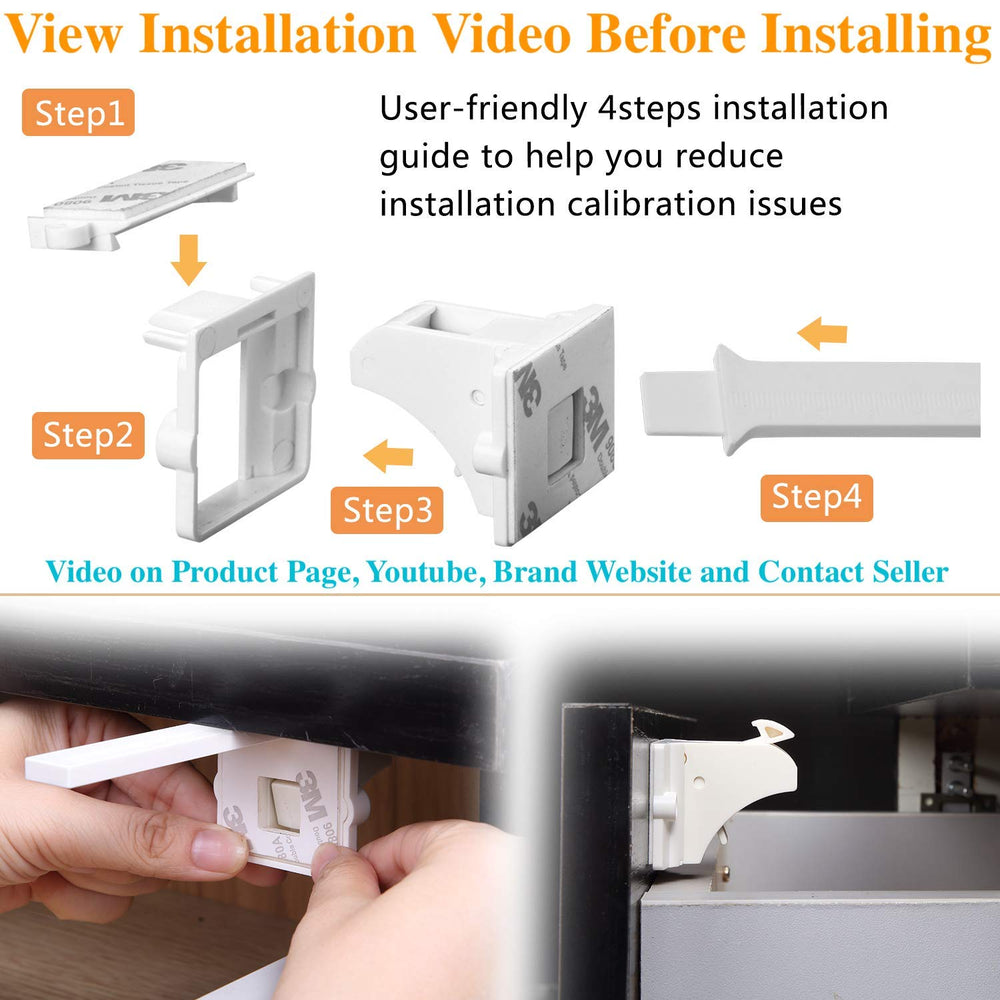Vmaisi 9-lock kit provides versatile coverage for cabinets and drawers.
