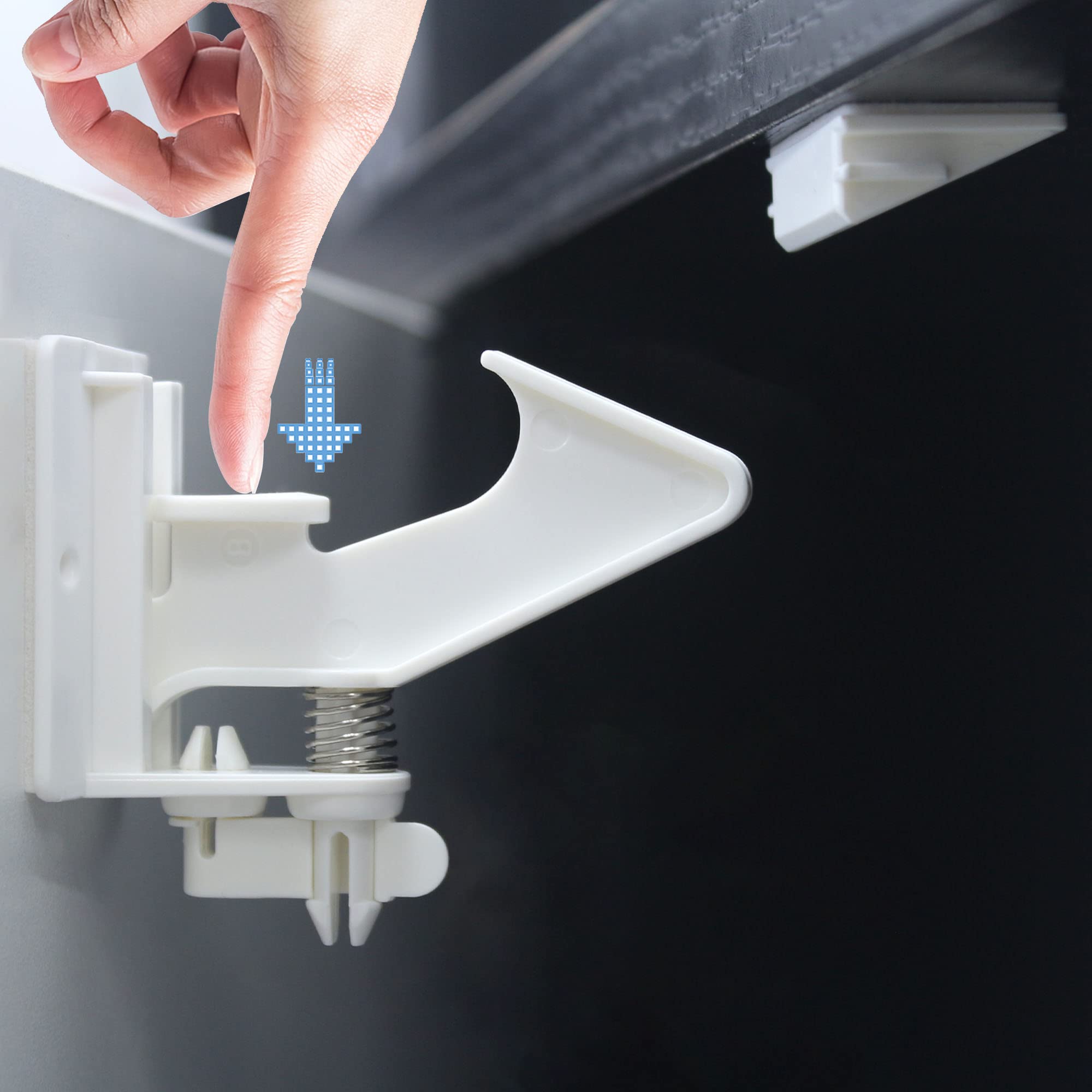 Vmaisi cabinet locks package view for quick childproofing and easy setup.