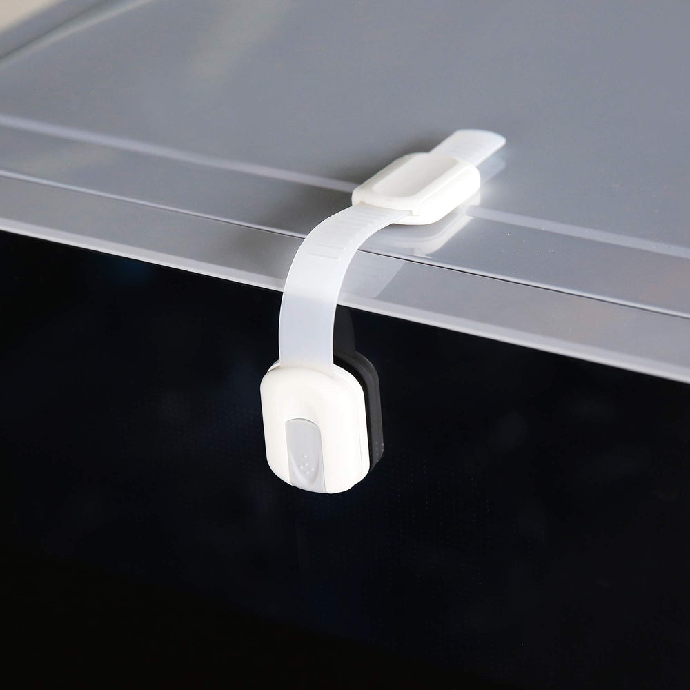 Vmaisi dishwasher strap lock protects curious fingers during loading