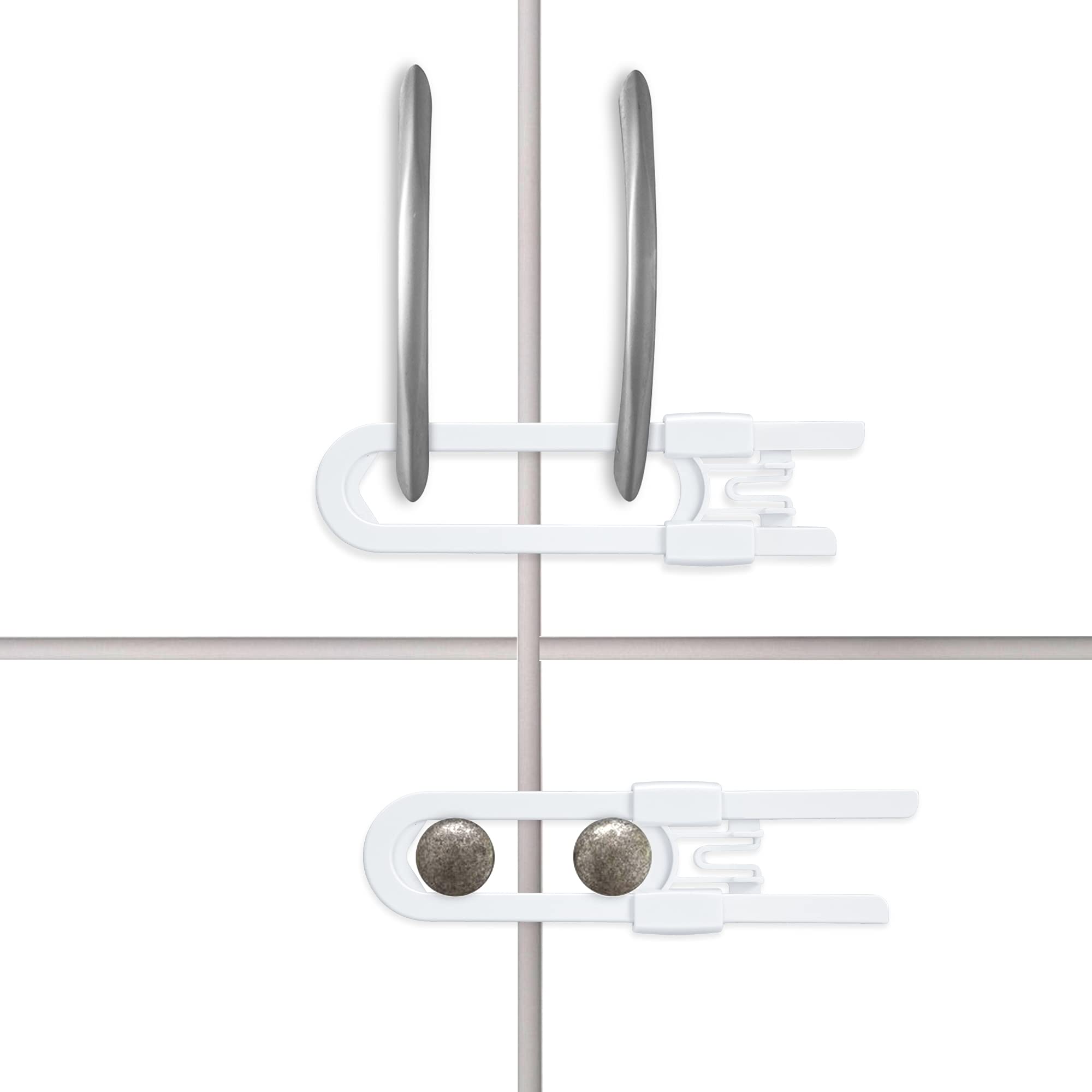Vmaisi drawer and knob lock keeps doors secure yet accessible for adults