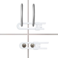Vmaisi drawer and knob lock keeps doors secure yet accessible for adults