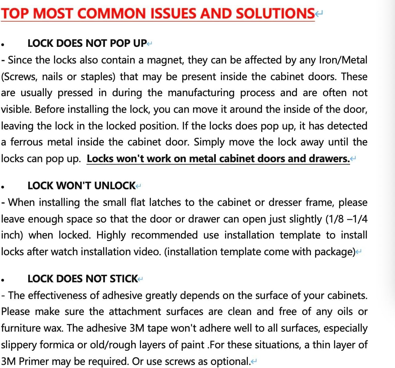 Vmaisi locks invisible from outside maintaining clean cabinetry look