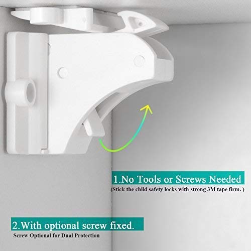 Vmaisi lock installed on a kitchen cabinet door demonstration