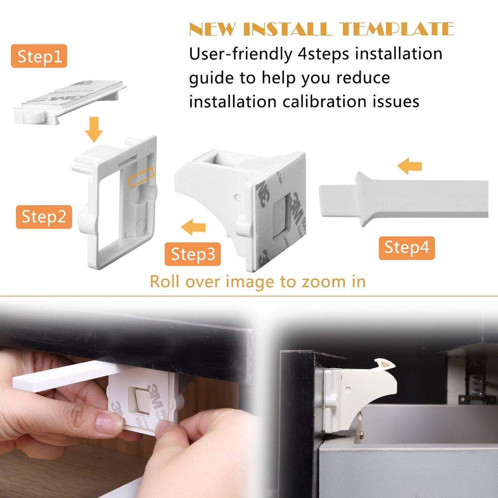 Vmaisi locks installed on cabinet demonstrate discreet safety.