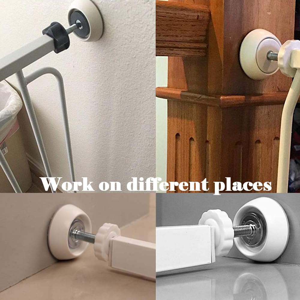 M8 threaded spindle rods and bolts for added gate stability