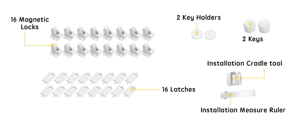 Vmaisi magnetic keys set showing included for quick access