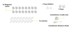 Vmaisi magnetic keys set showing included for quick access