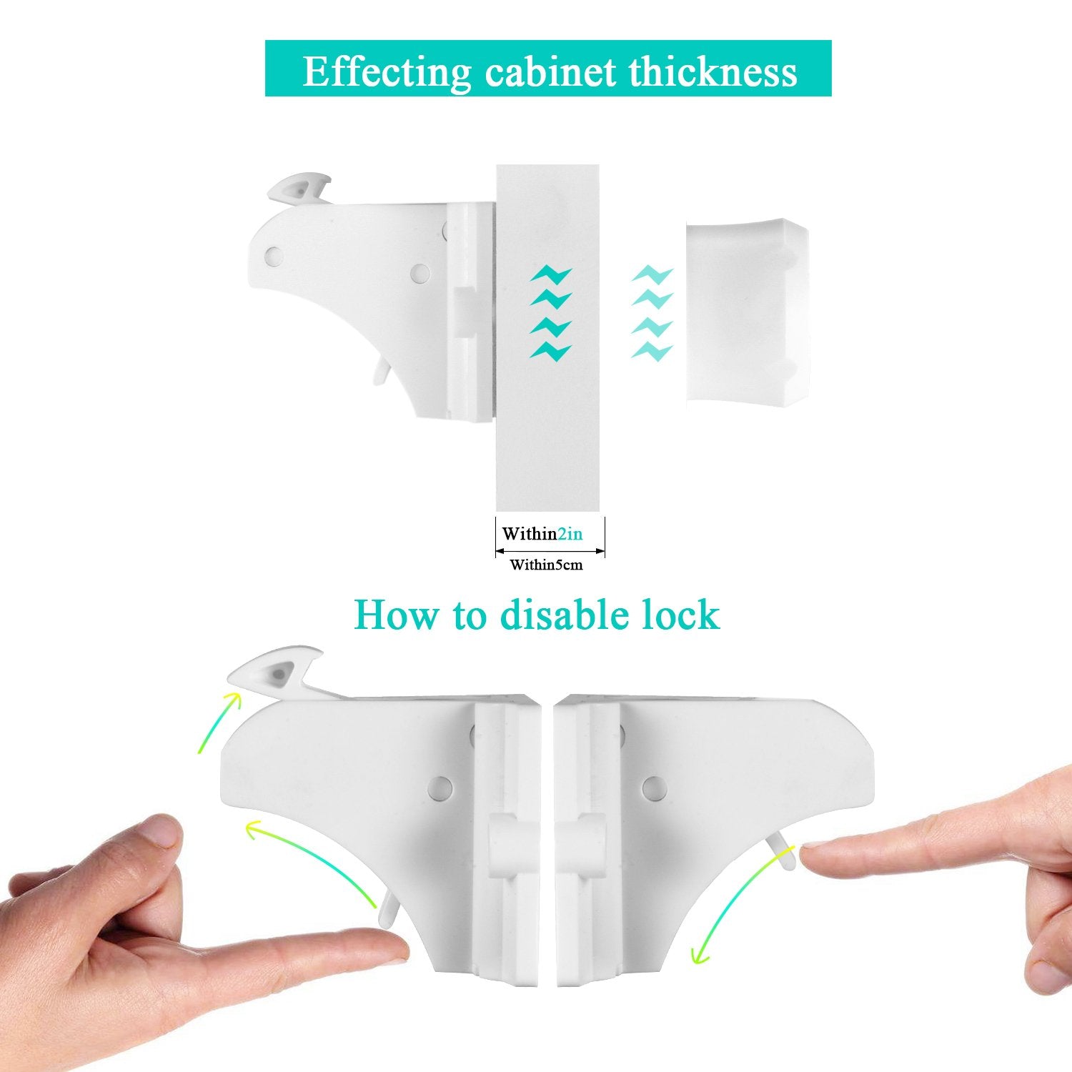Vmaisi magnetic-key release closeup shows effortless access when needed.