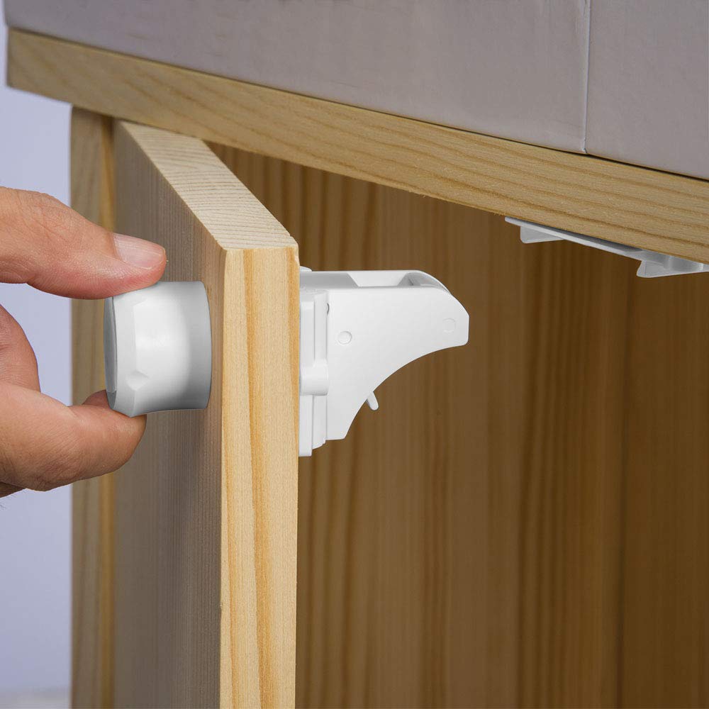 Vmaisi magnetic locks shown fitting other brands for 1.5 inch cabinets