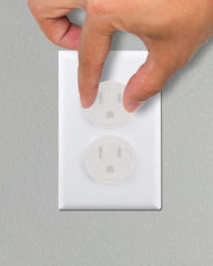 Vmaisi outlet covers in use on standard outlets deterring tampering