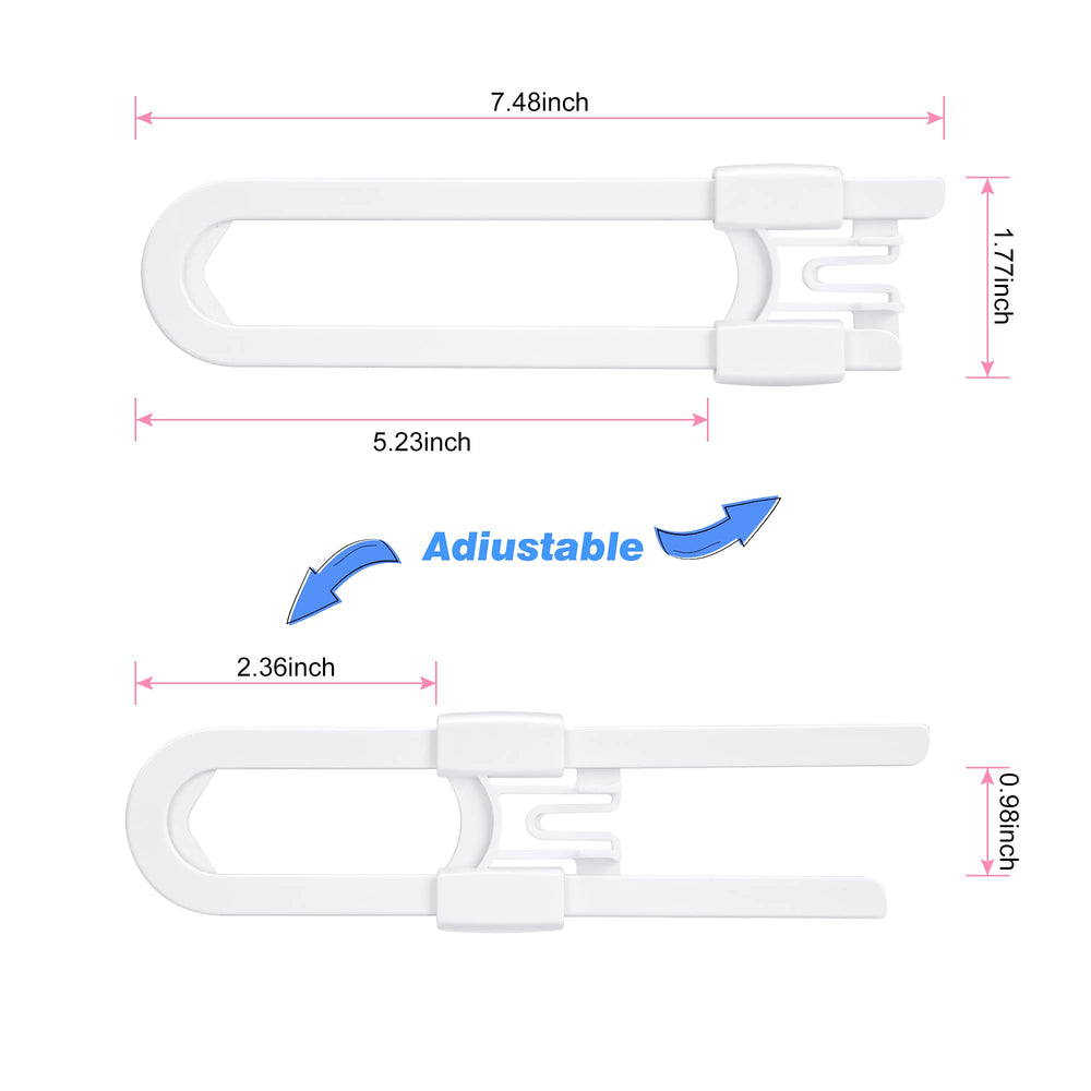 Vmaisi squeeze button unlock provides adult access to cabinets