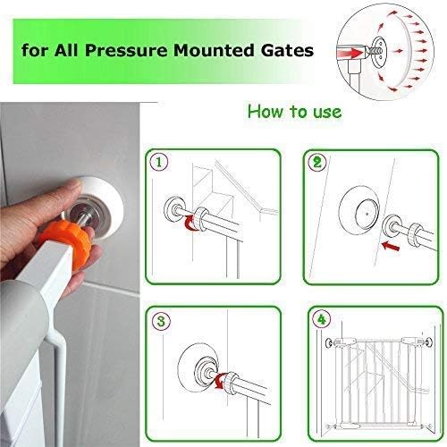 Versatile fit for most safety gates and banisters