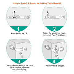 Vmaisi toilet seat lock providing quick safety for bathroom use.