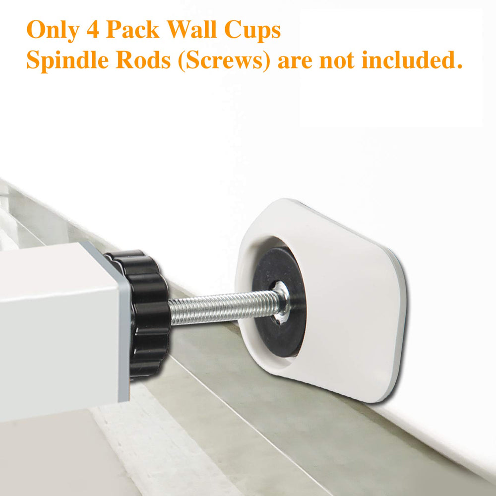 Vmaisi baseboard-fit wall cup protector protects baseboards and doorway walls.