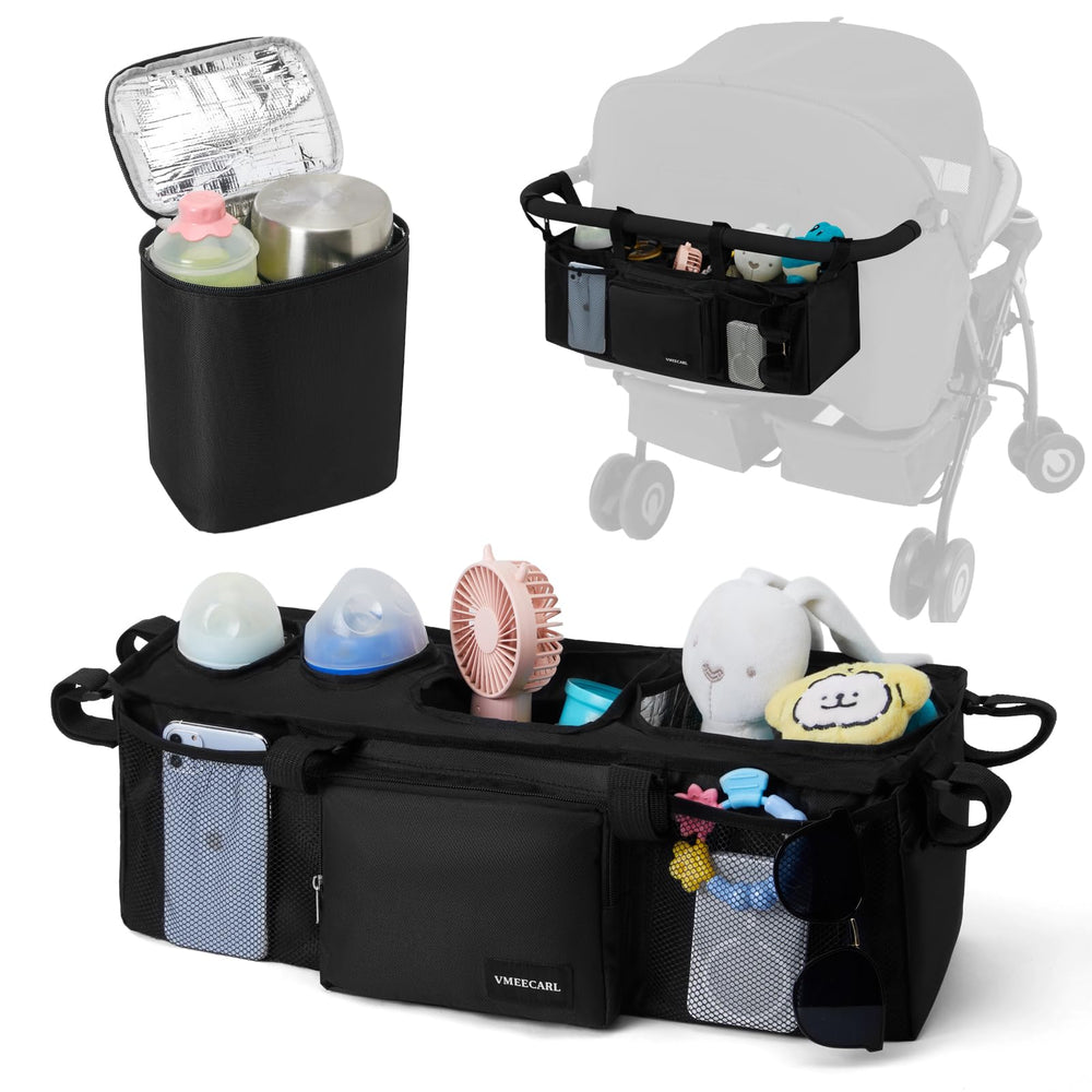 VMEECARL durable polyester with reinforced stitching for long-lasting stroller organization