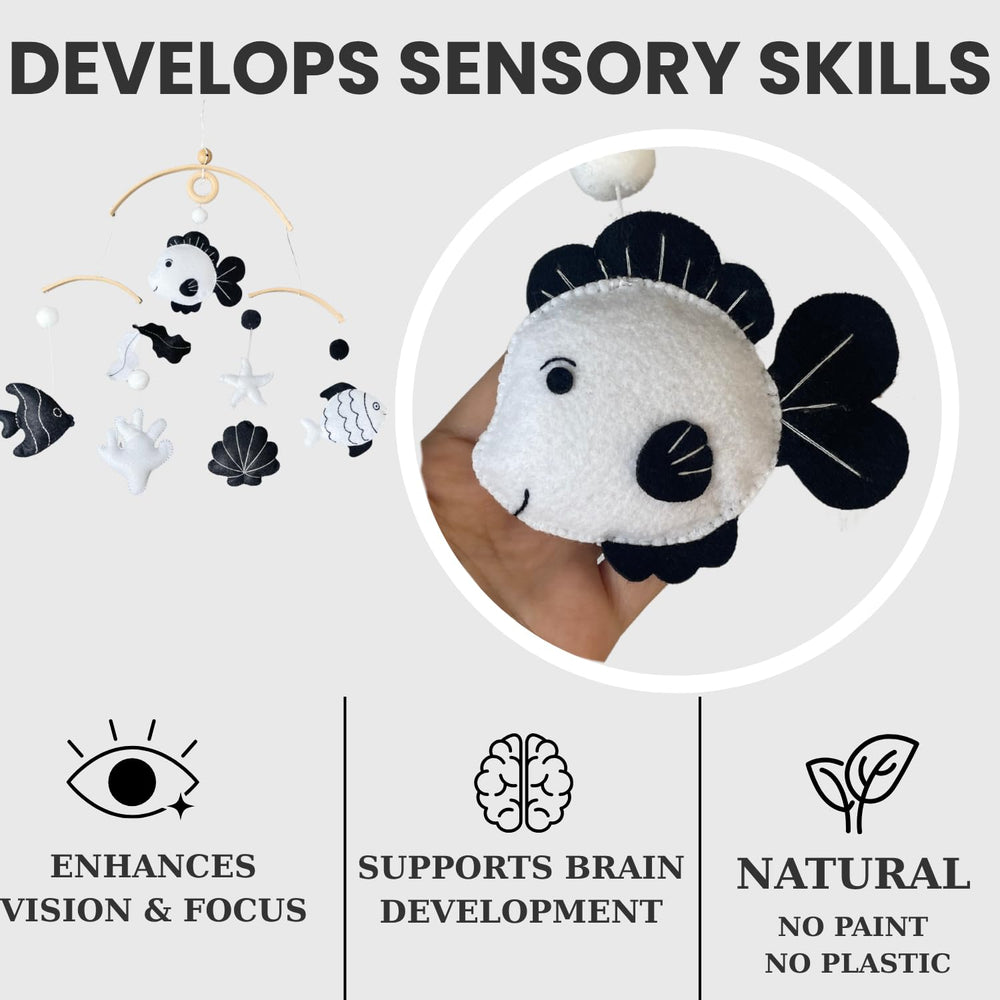 VN3BTOY 360-degree spin motion gently engages infants during quiet play and nap times.