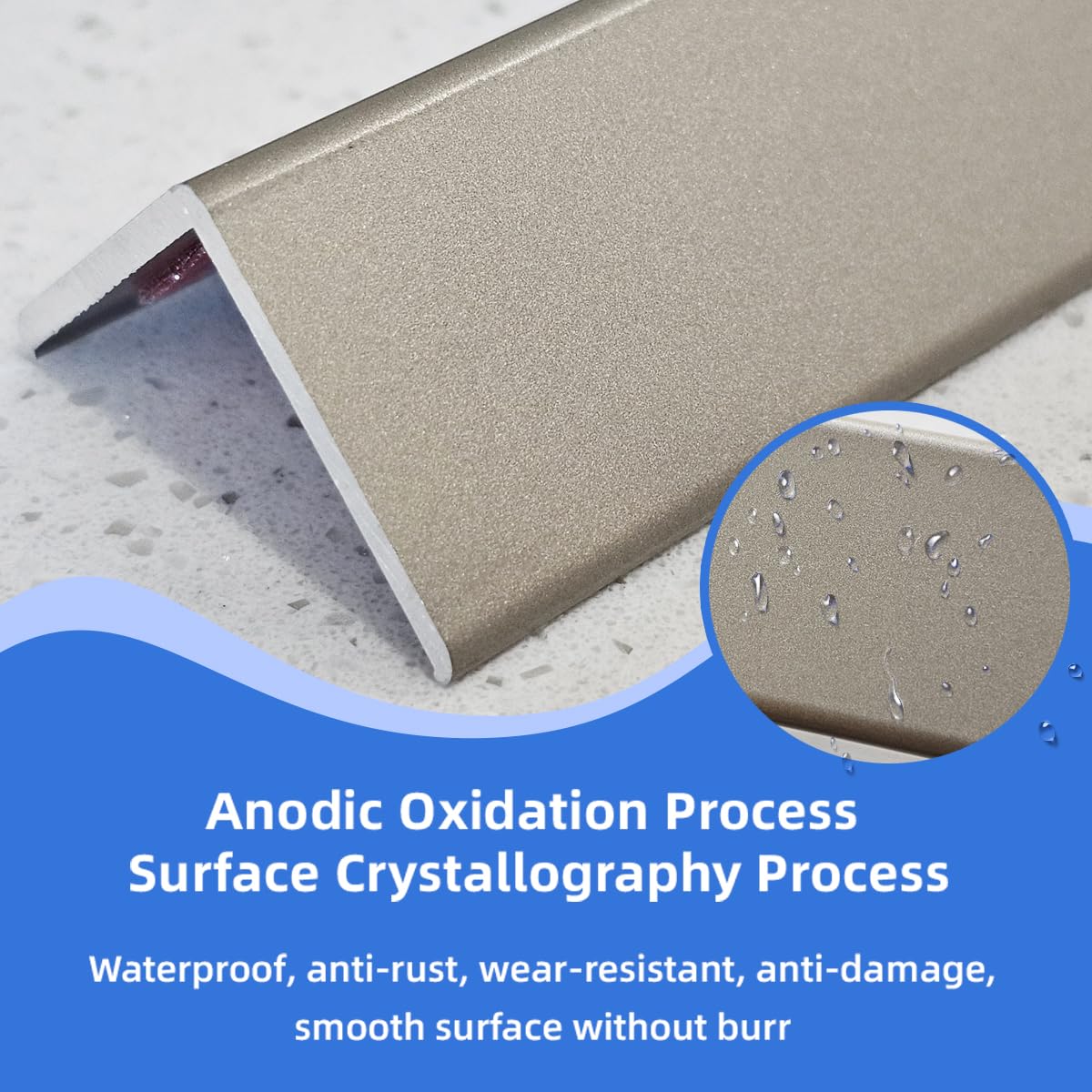 VNBQB adhesive corner guard installation with no drilling.