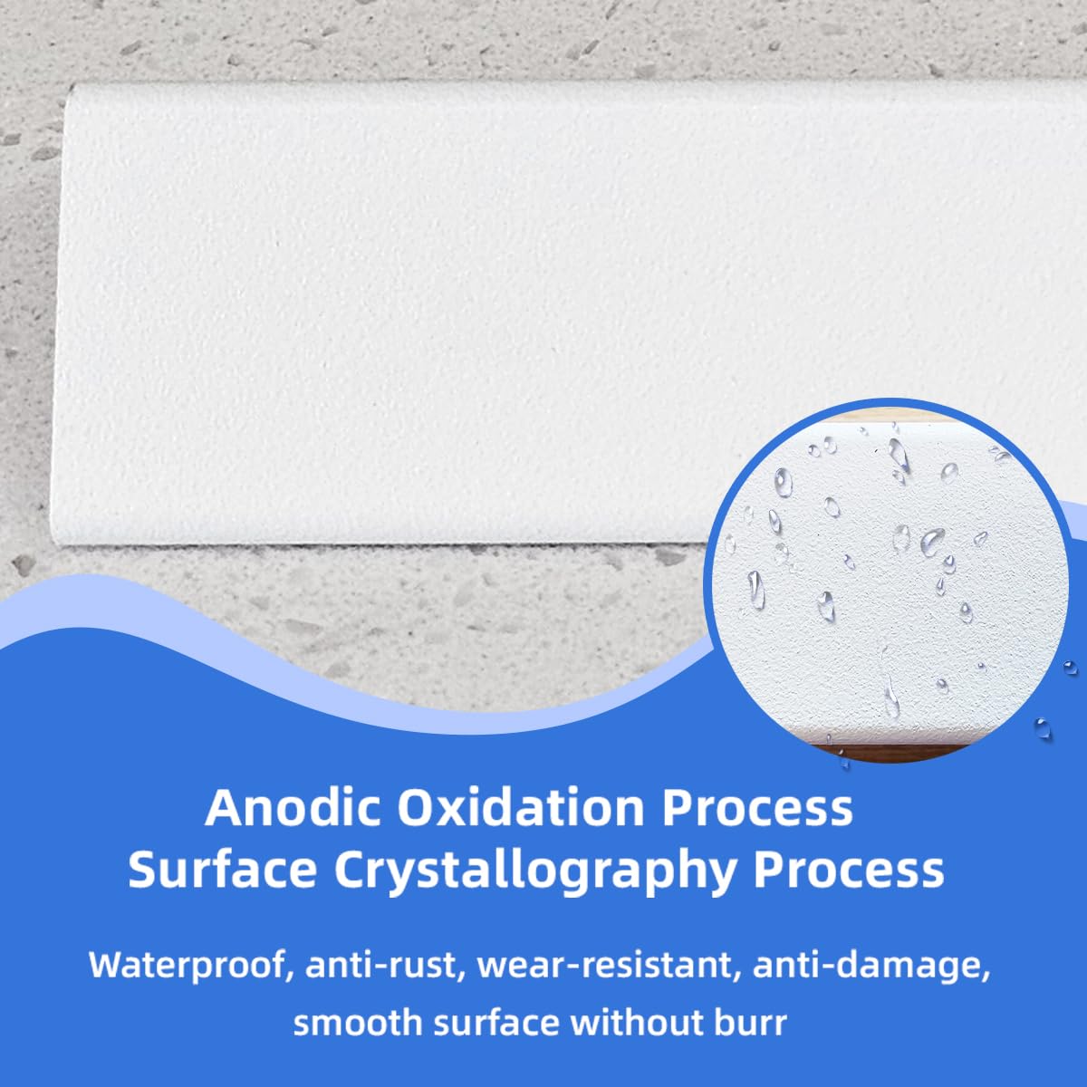 VNBQB adhesive corner guard strip enables drill-free installation