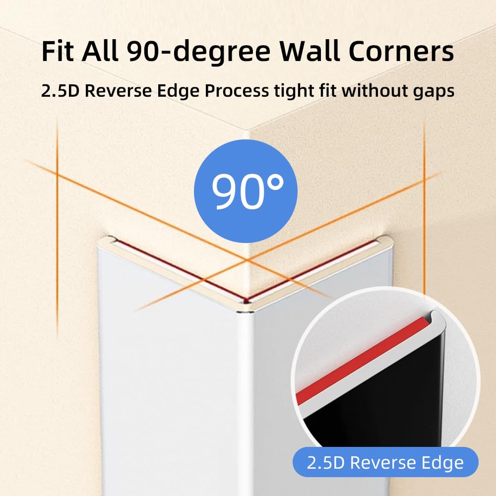 VNBQB aluminum corner guard with 90-degree design for a seamless fit