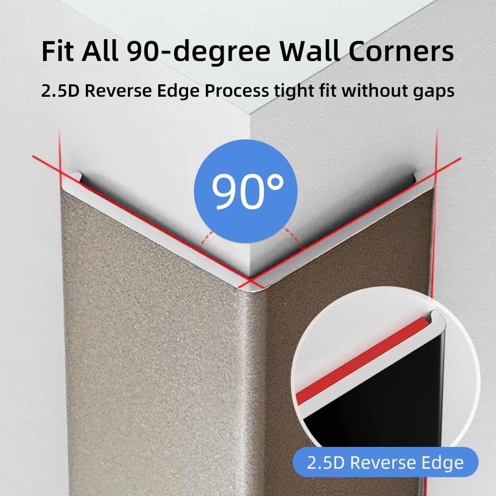 VNBQB L-shaped molding detail demonstrates flush 90-degree fit.