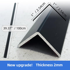 VNBQB 90-degree wall corner protector in black with a tight fit