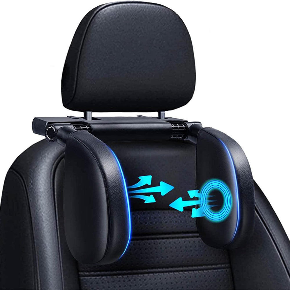 VniYors car headrest pillow with 180° adjustability for comfortable travel