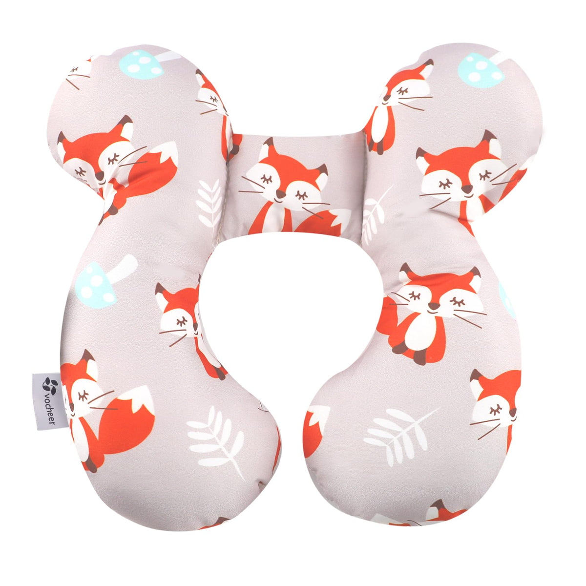 Vocheer Baby Travel Pillow head support for stroller rides.