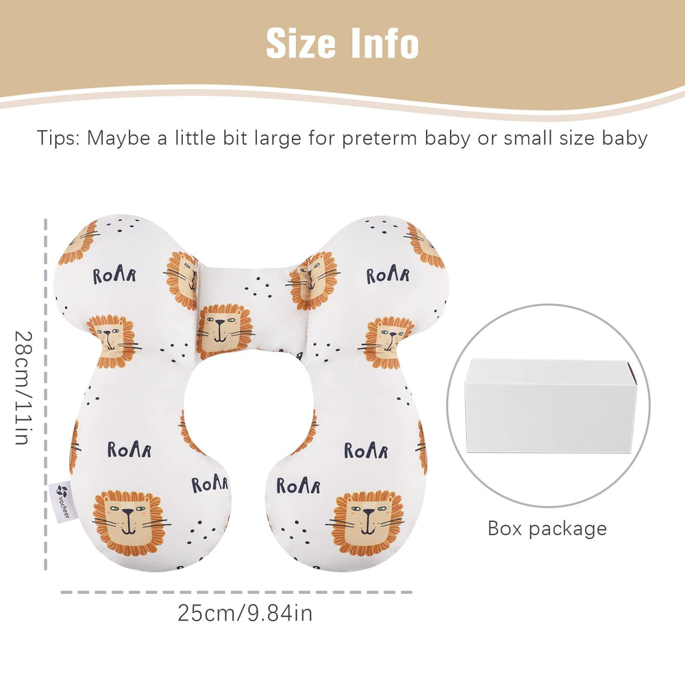 vocheer pillow demonstrates lightweight, machine-washable care for busy parents
