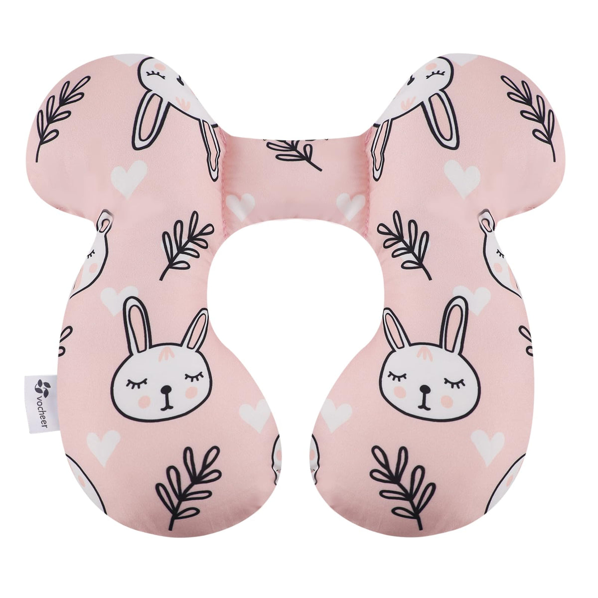 Vocheer Baby Travel Pillow upgraded head support for stable infant alignment during travel