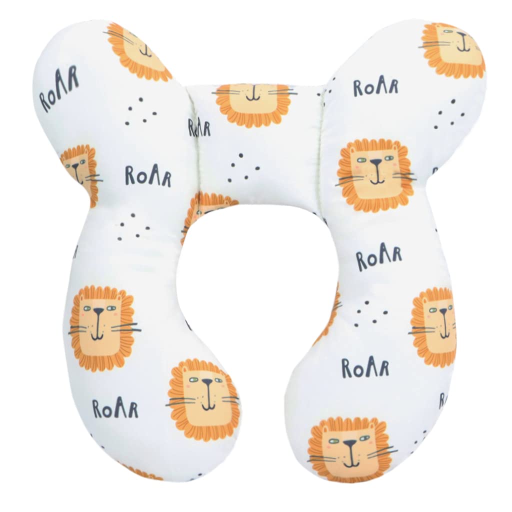 vocheer Baby Travel Pillow head-support close-up showing upgraded cradle for baby's head