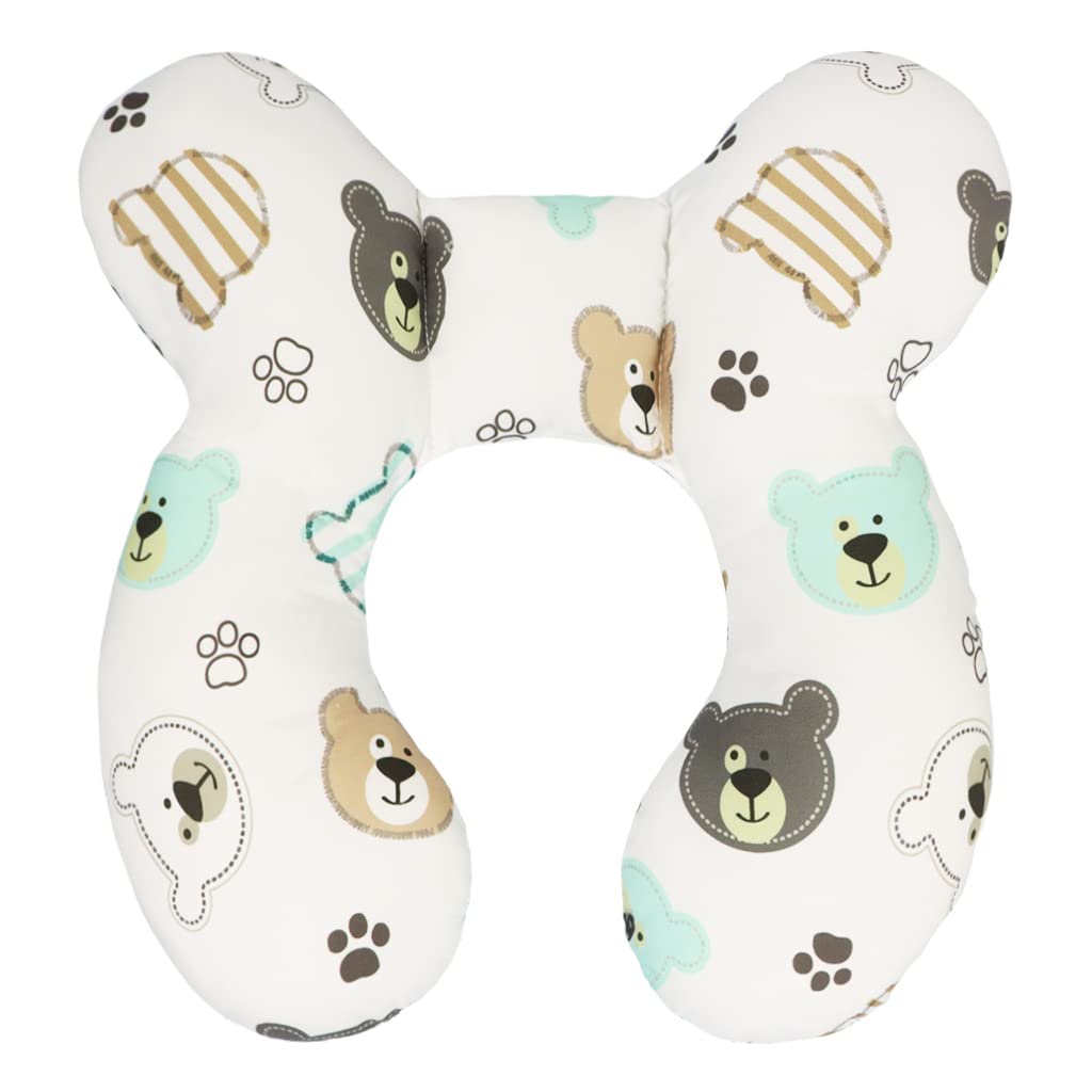 Vocheer Baby Travel Pillow with upgraded U-shaped design supports head on the go.