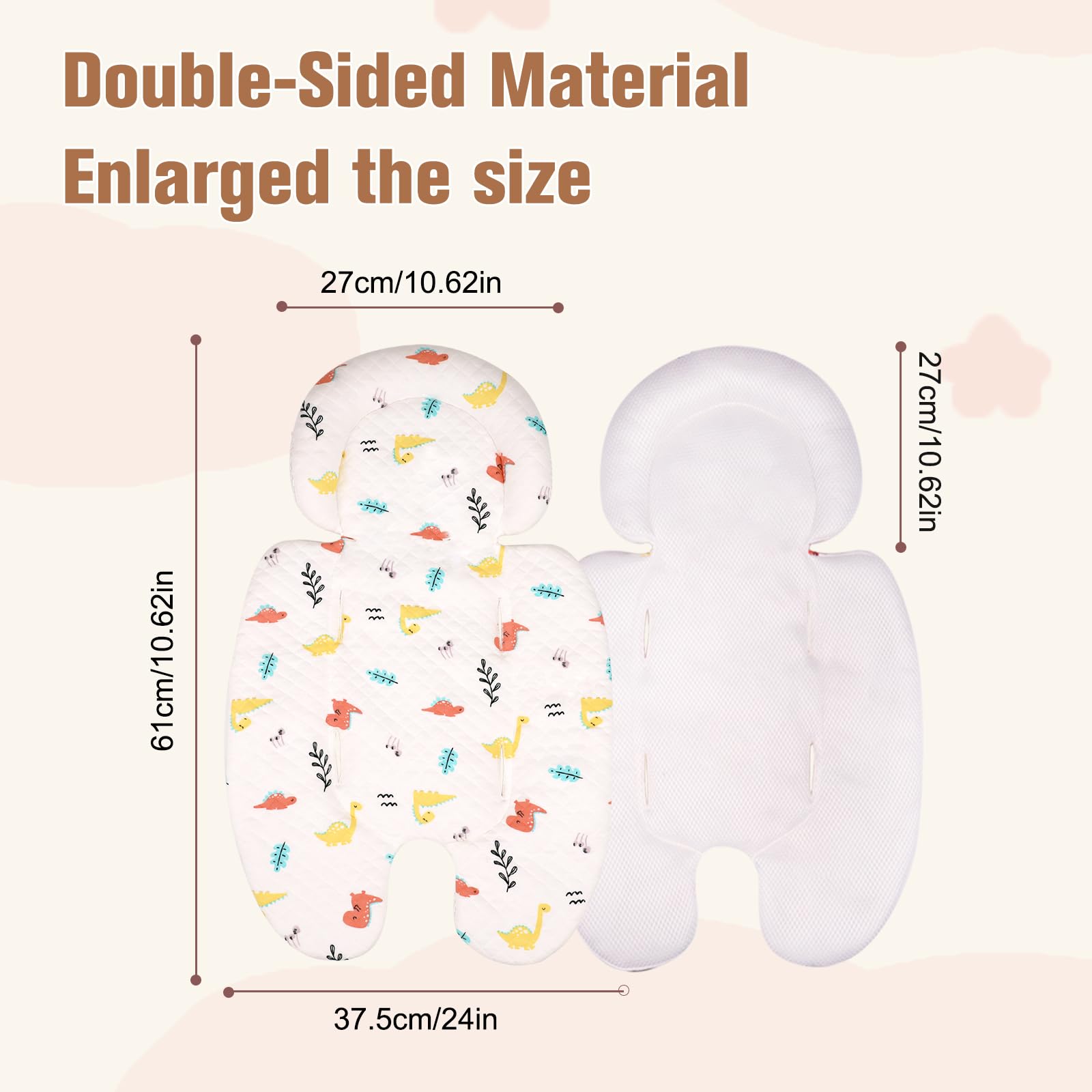 Vocheer machine washable insert simplifies cleanup after messes.