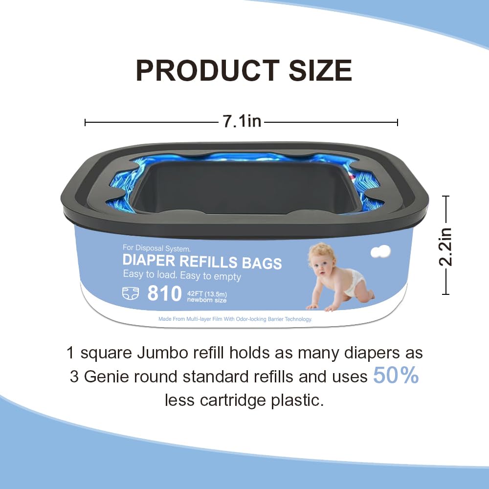 VocXylizan easy-to-use diaper pail refill simplifies changes for caregivers.