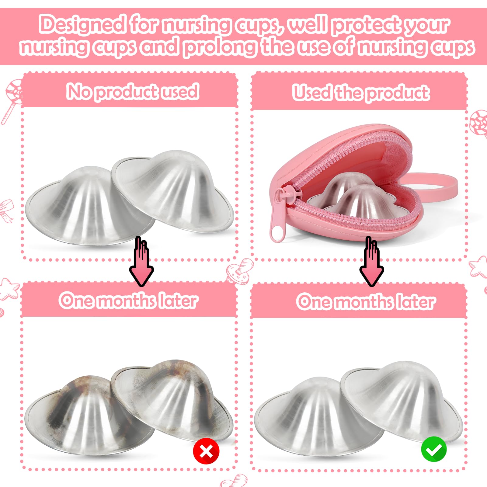 Vodolo multi-cup holder accommodates two nursing cups and latex safely.