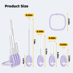 VOGOGE baby straw brush set spout brush reaches tall spouts easily for hygiene.