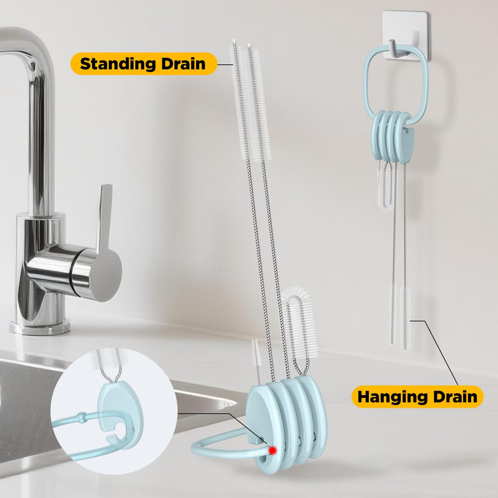 VOGOGE nylon bristles provide scratch-free cleaning of diverse drinkware.