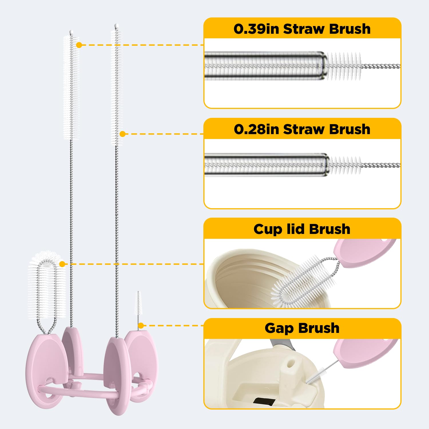 VOGOGE lid-thread brush cleans bottle lids and threads